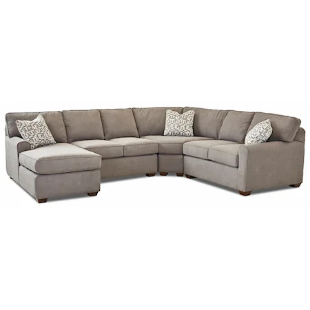 4 Pc Sectional Sofa w/LAF Chaise